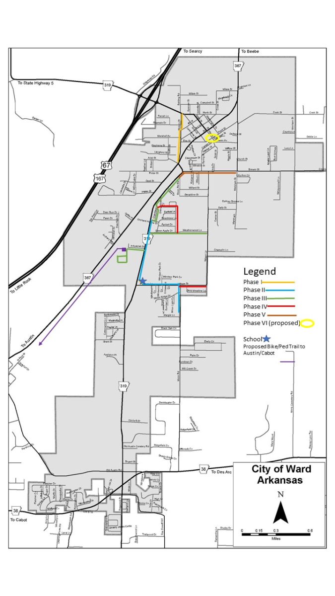 All phase of the city's SRTS projects